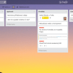 Trello: Ukázka sloupců a úkolů