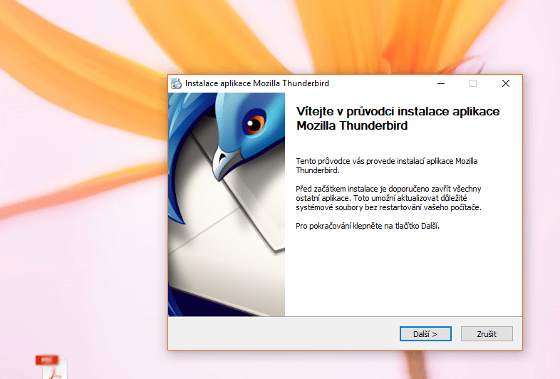 Migrace pošty pomocí Thunderbird