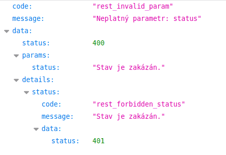 REST API - chyba autorizace