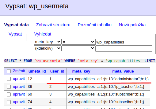Pár tipů pro dobré správce 1 Nalezení admina v databázi