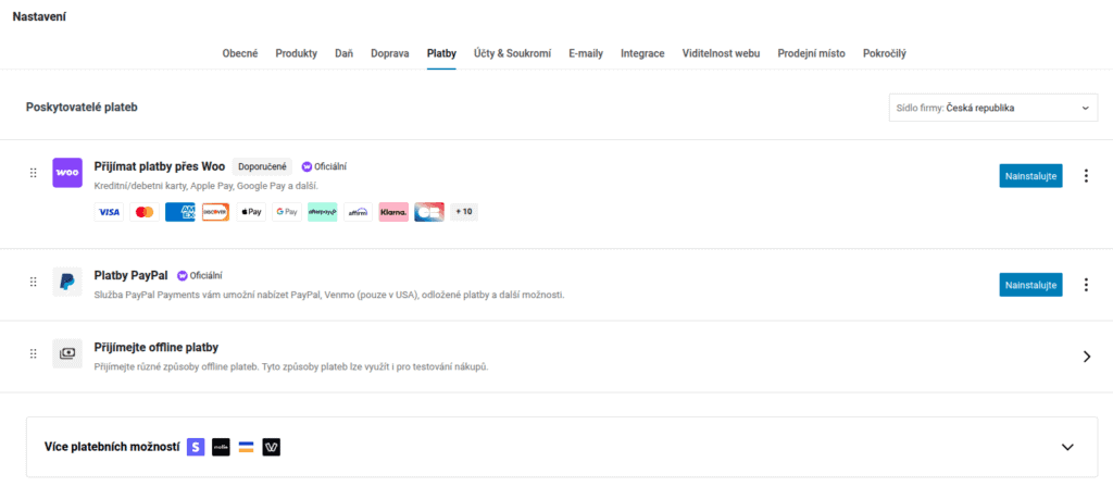 Globální platební nástroje