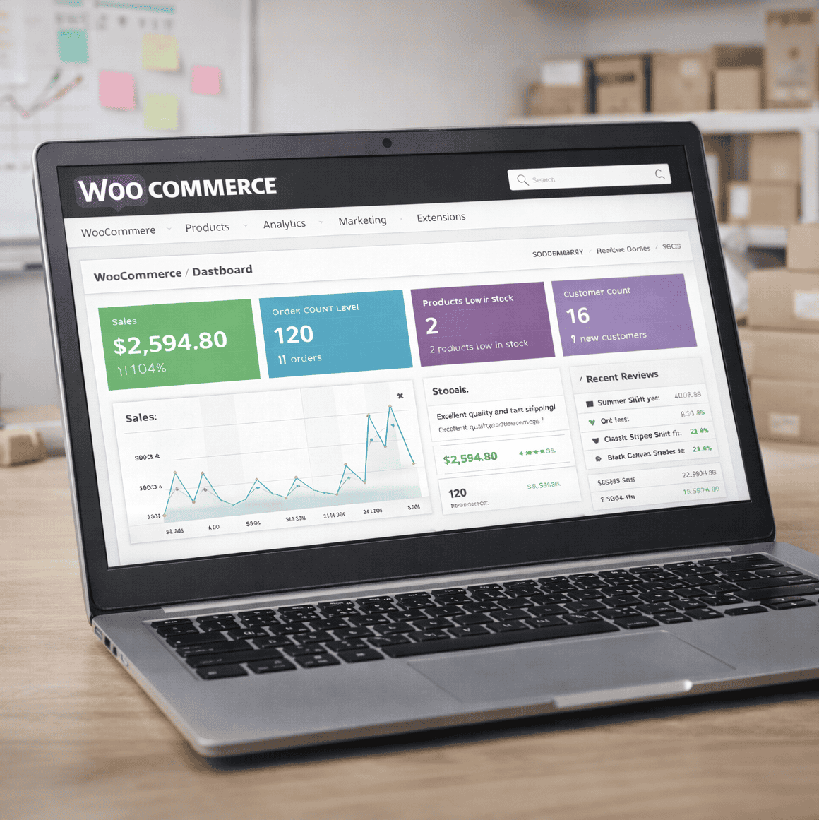 sprava eshopu woocommerce 4 wp admin