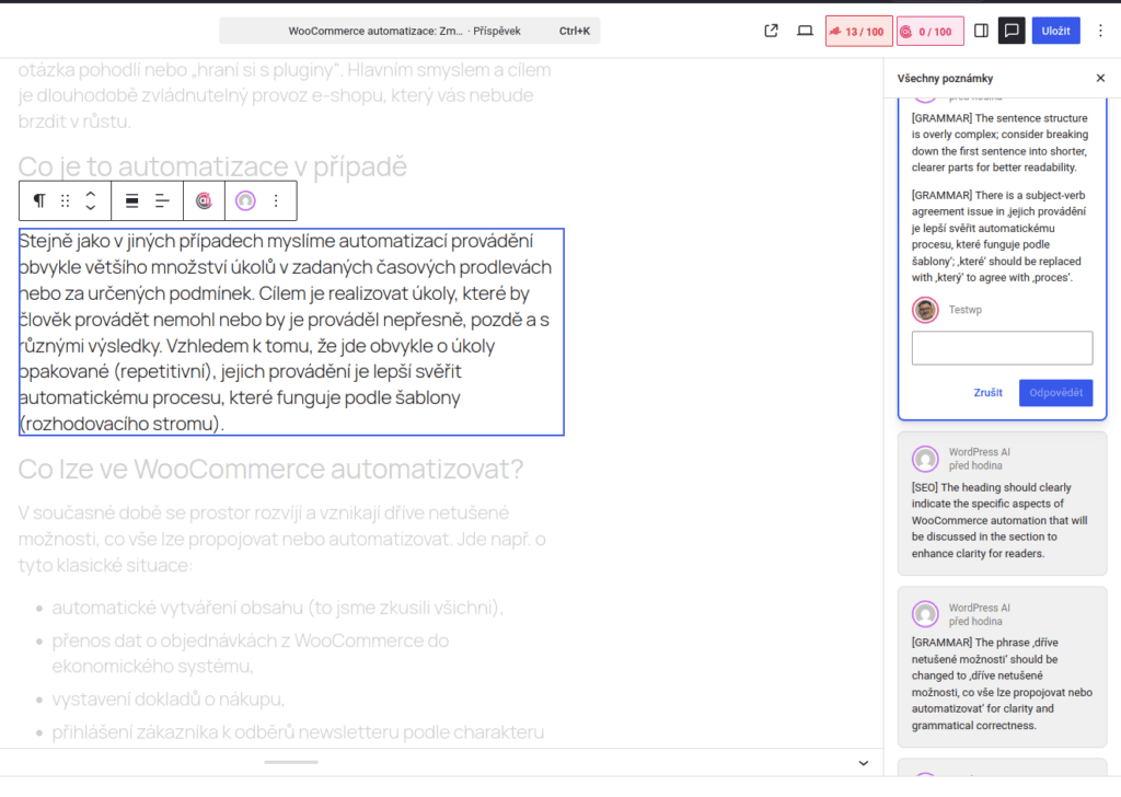 wp7 ai doporuceni