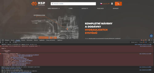 Dočasná chyba v JavaScriptu